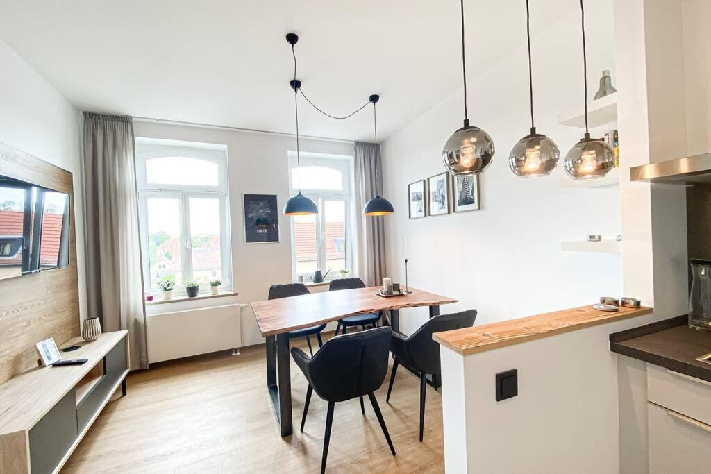 Luxus-Apartment In Leipzig Mit Privat-Parkplatz Luaran gambar