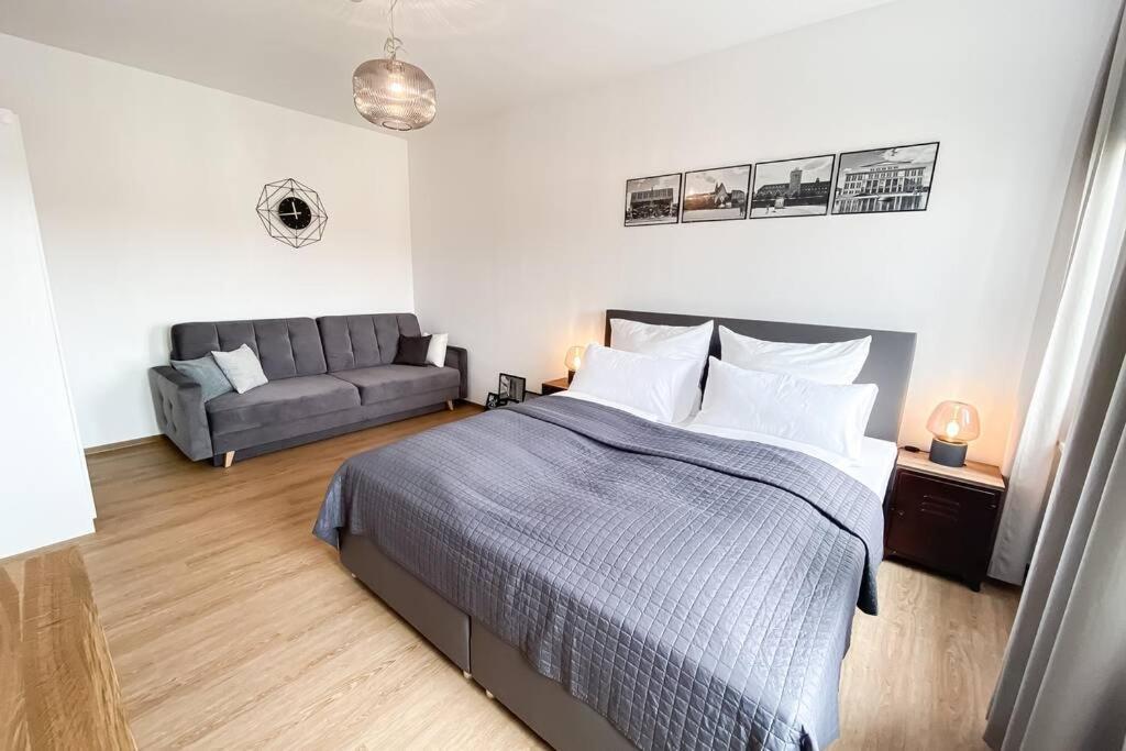 Luxus-Apartment In Leipzig Mit Privat-Parkplatz Luaran gambar